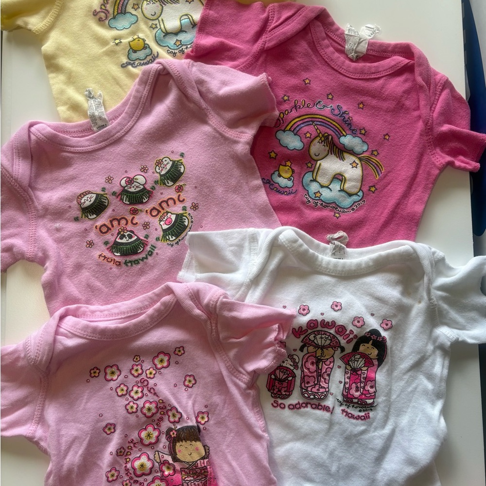 Bundle of TAJ Toddler Girls Tshirts and Tank 6M-18M